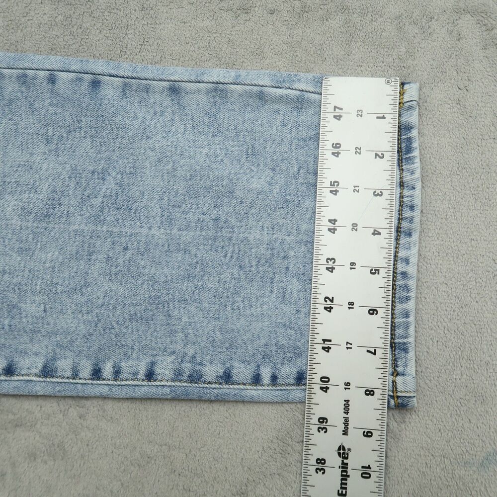 LC Lauren Conrad Jeans Women's Size 10 Blue Super High-Rise Straight 29" Inseam - Picture 5 of 16